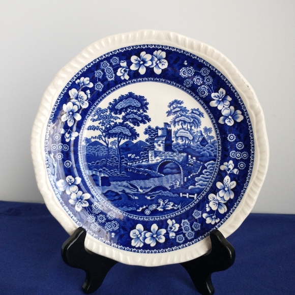 SPODE BLUE TOWER Salad Plate EUC - Picture 2 of 7